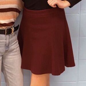 Elegant Burgundy Skirt